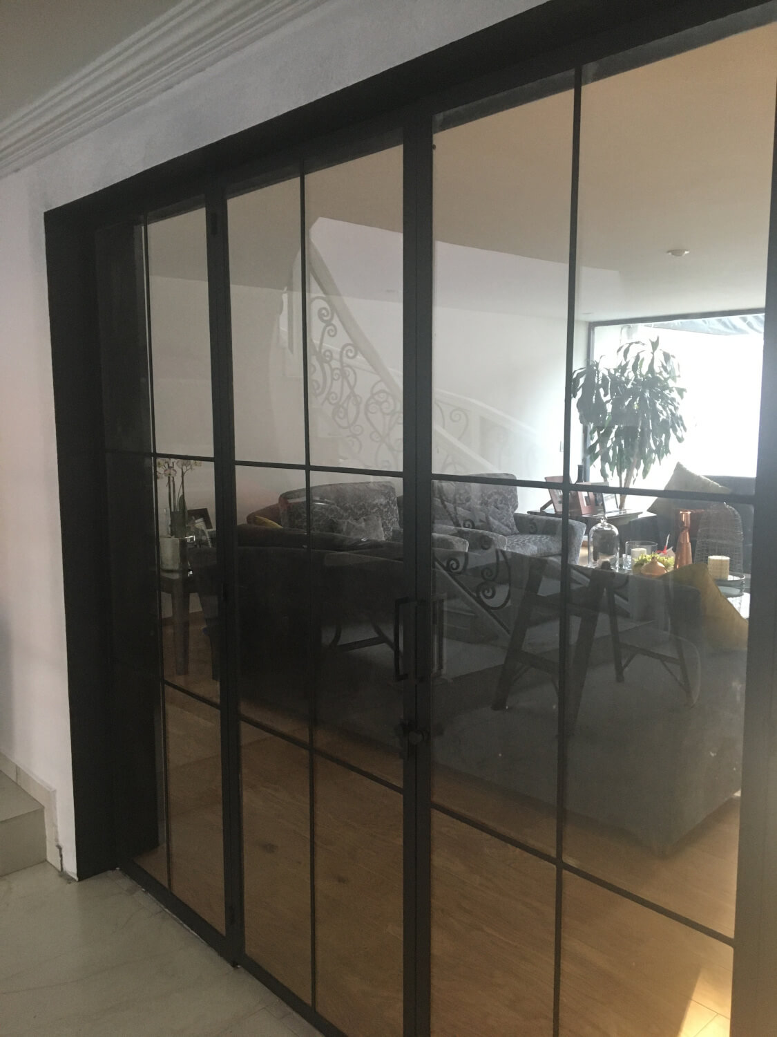 PUERTA HERRERIA CRISTAL CLARO
